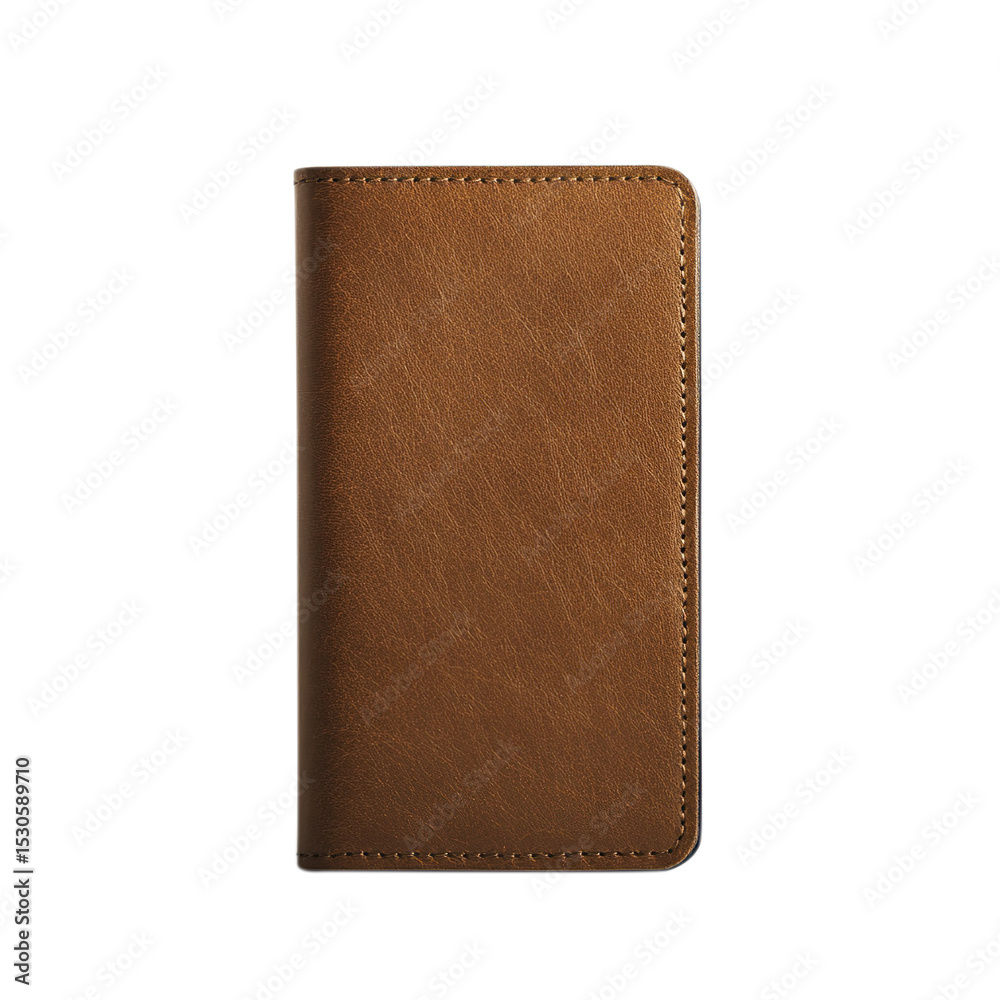 brown leather notebook isolated on transparent background, clipping path, png file. brown leather notebook isolated on transparent background, clipping path, png file.