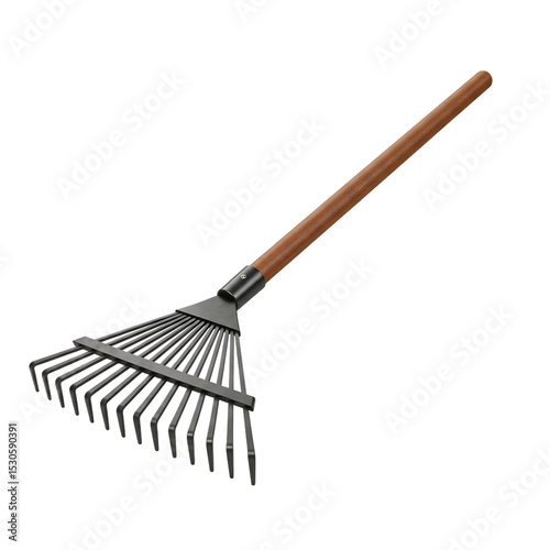 Leaf Rake: Gardening Tool, Autumn Cleanup, Yard Work Essential