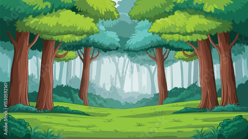 landscape with green grass and house