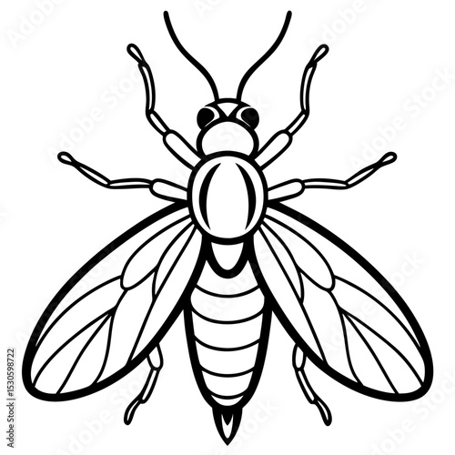 Glowing firefly illustration on a clean white background perfect for nature themes summer nights or magical designs with vibrant colors