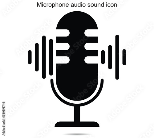 Microphone audio sound icon