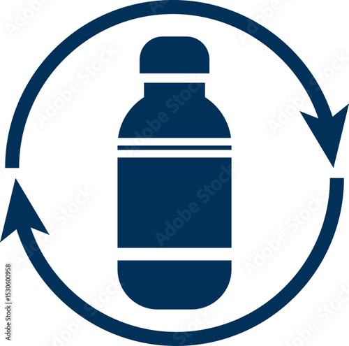 Bottle plastic recycle, Eco friendly vector