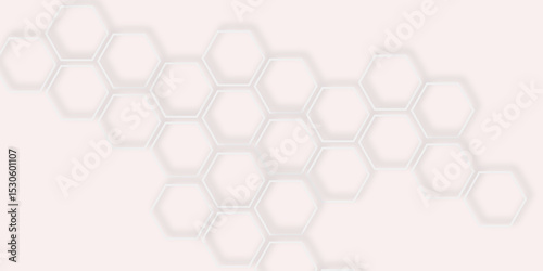 delicate of light gray hexagons forming a subtle pattern pale pink background.