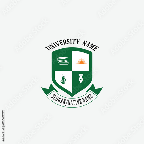 3027 educational logo school college university learning institute book academy organization