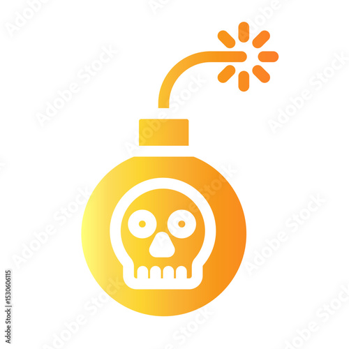 bomb Gradient icon
