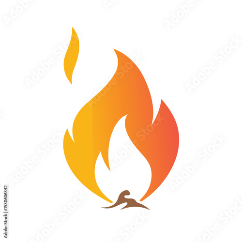 Fire flame logo vector illustration design template. vector fire flames sign illustration isolated. fire icon