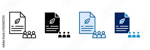 Esg Reporting Icon Set Multiple Style Collection