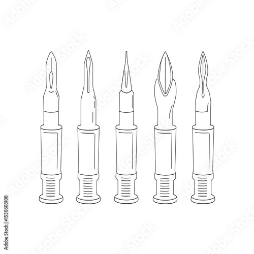 Minimalist outline design of biopsy punch for healthcare concept