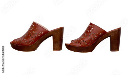Brown women's sandals.