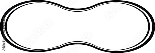 Abstract Double Frame Vector Illustration A Stylish Design Element for Your Projects