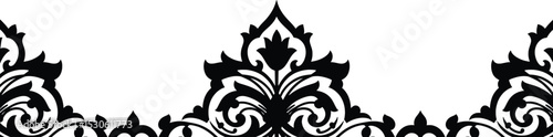 Elegant Damask Frame A Vector Illustration of Ornate Floral Design for Decorative Projects