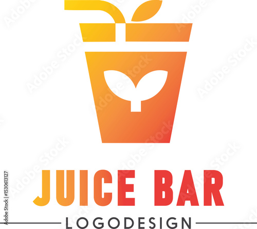 Juice bar logo design, fresh juice icon, smoothie shop branding, healthy drink logo, fruit beverage emblem, natural juice vector, modern juice bar logo, organic juice brand identity