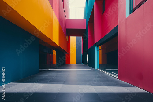 Geometric Modern City Facades