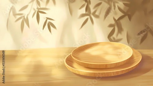 
Luxury bamboo dinnerware brand ad elegant bamboo
