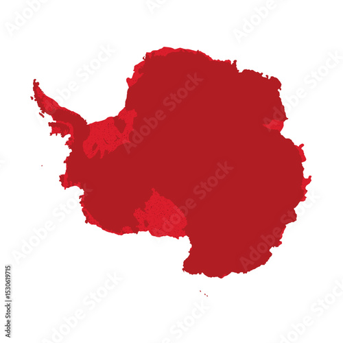 Map of Antarctica, sign silhouette. World Map Globe. Vector Illustration isolated on transparent background. Antarctic continent.
