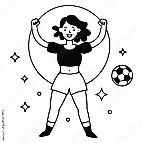 A Girl With Goals vector