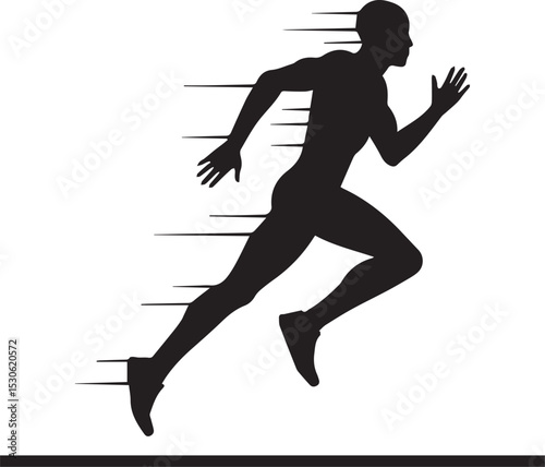 Dynamic Runner Silhouette