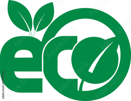 vector leaf eco natural logo design for branding