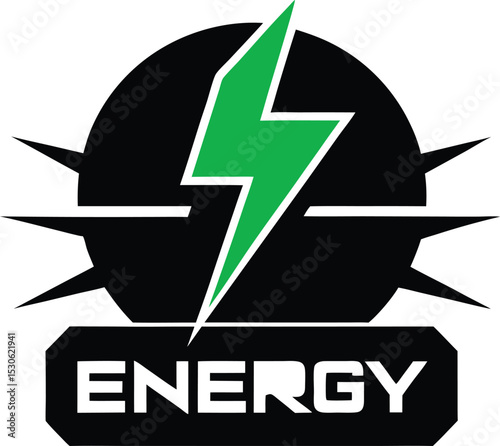 Energy Logo with Lightning Bolt