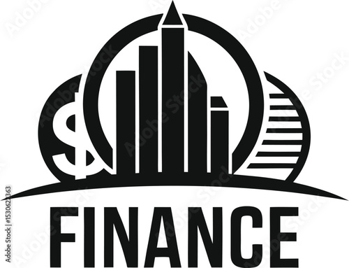 vector finance & accounting logo design for branding