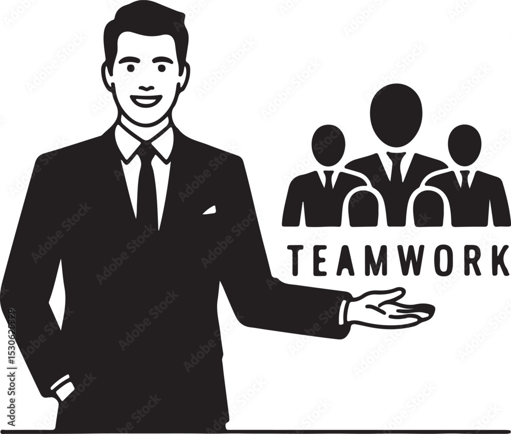 Fototapeta premium Teamwork Makes the Dream Work