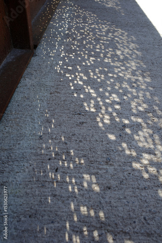 Sun dots on the ground