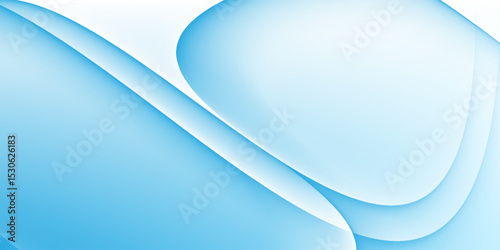Abstract white wavy glowing lines on a blue background. Futuristic digital high-technology pattern. Health Care concept.