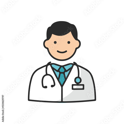 flat vector icons of health and medical equipment, doctor, suitable for design and infographic applications