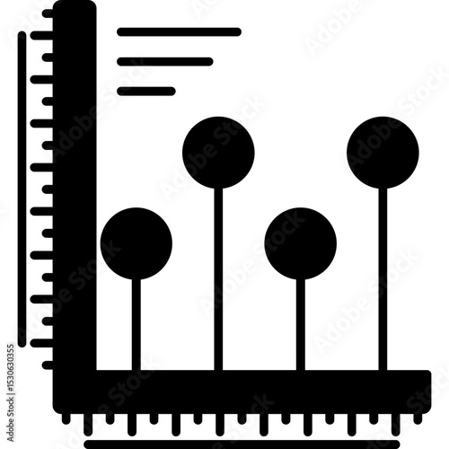 Lollipop Chart Icon