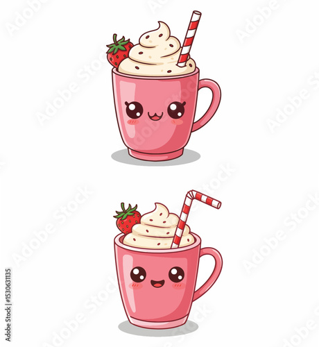 Cute Kawaii Strawberry Cream Drink in Pink Mug

Cute Kawaii Strawberry Cream Drink in Pink Mug

