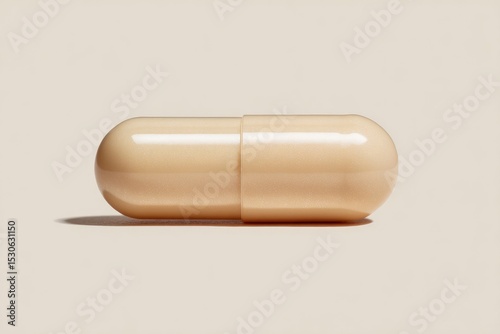 Light beige capsule pill