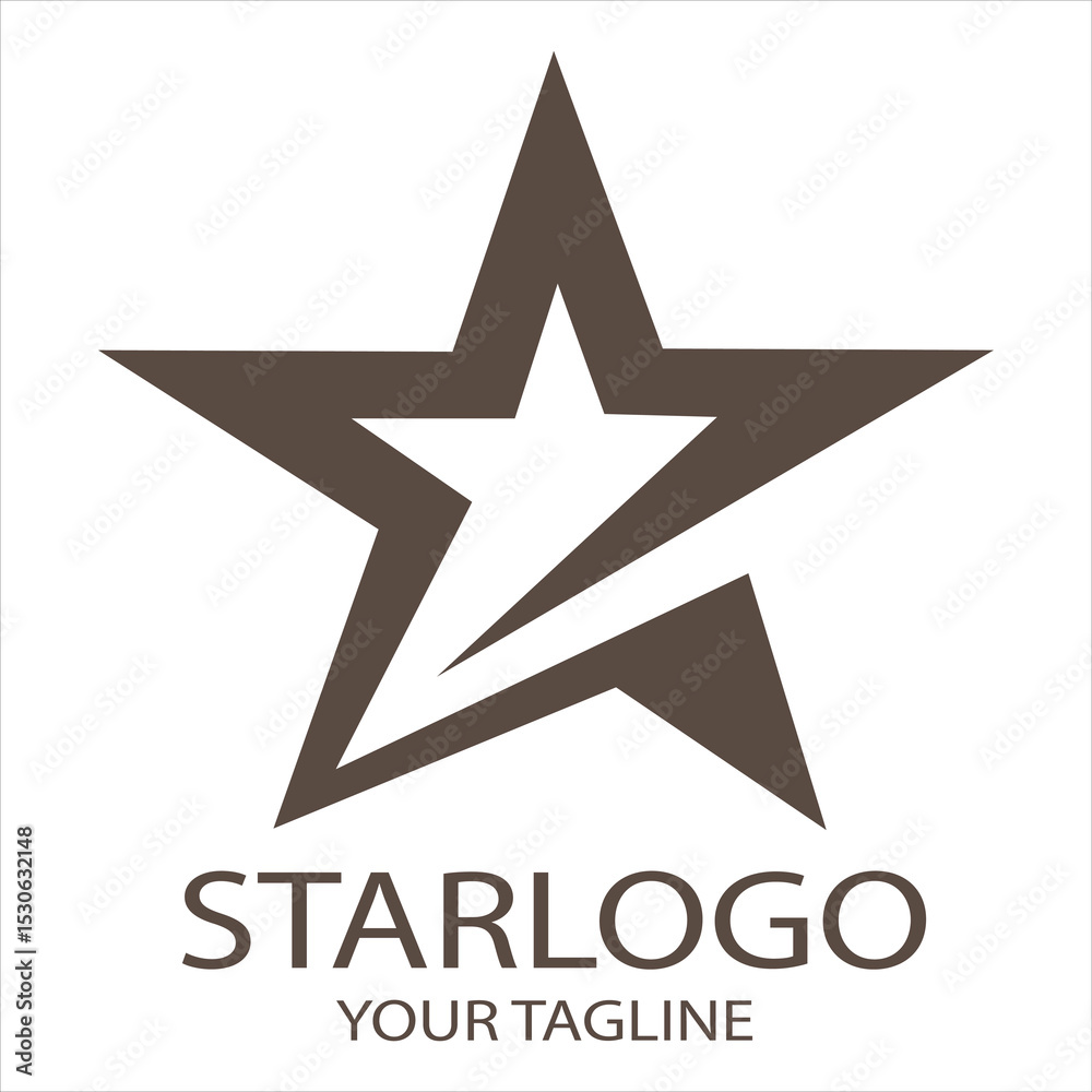 Fototapeta premium Vector graphic of abstract star logo design template