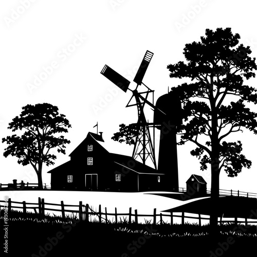 windmill in the field