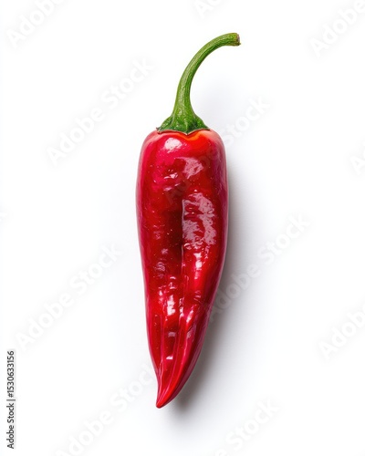 Single red chili pepper, studio shot (2)