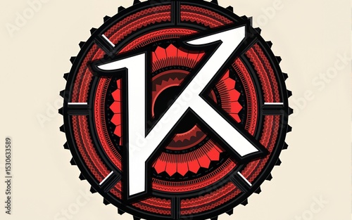 K circle font logo 2. High quality