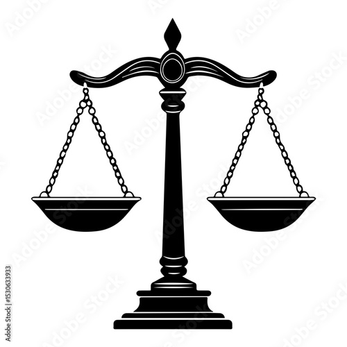 Justice scales icon svg