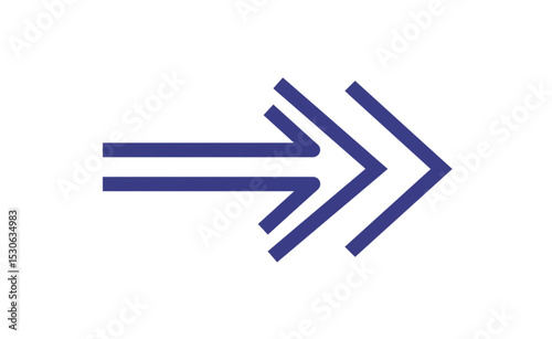 Sleek Triple Arrow Design for Websites Branding and Navigation a perfect scalable graphic for UI UX design projects
