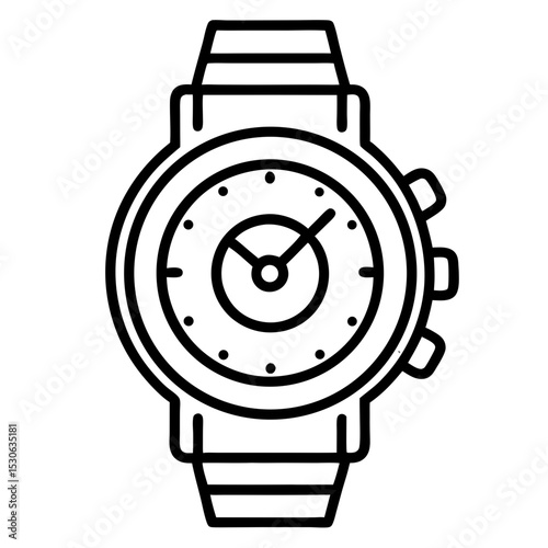 watch vector illustration