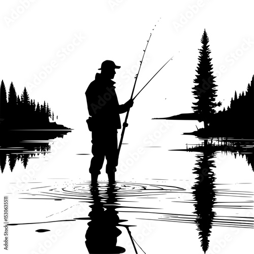 fishing on the lake