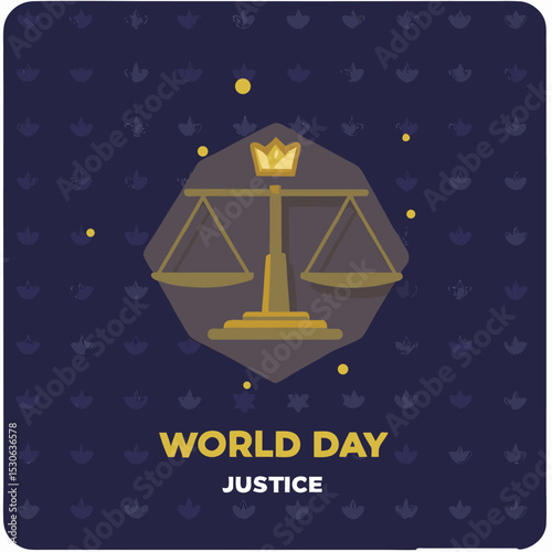 Illustration for World Day for International Justice with an animal possibly related to law fairness or global legal issues