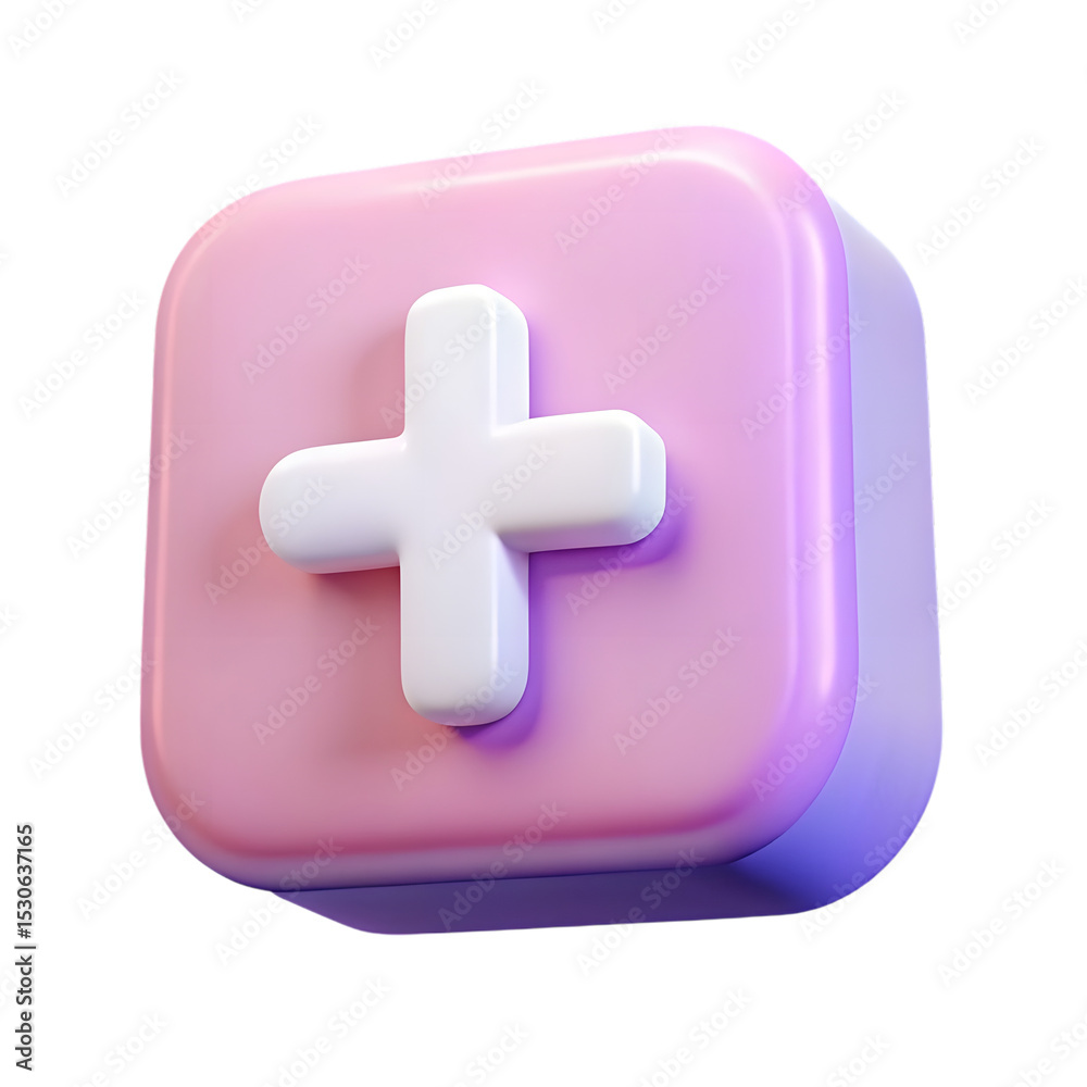 Obraz premium 3D Social Media Share Icon on Transparent Background