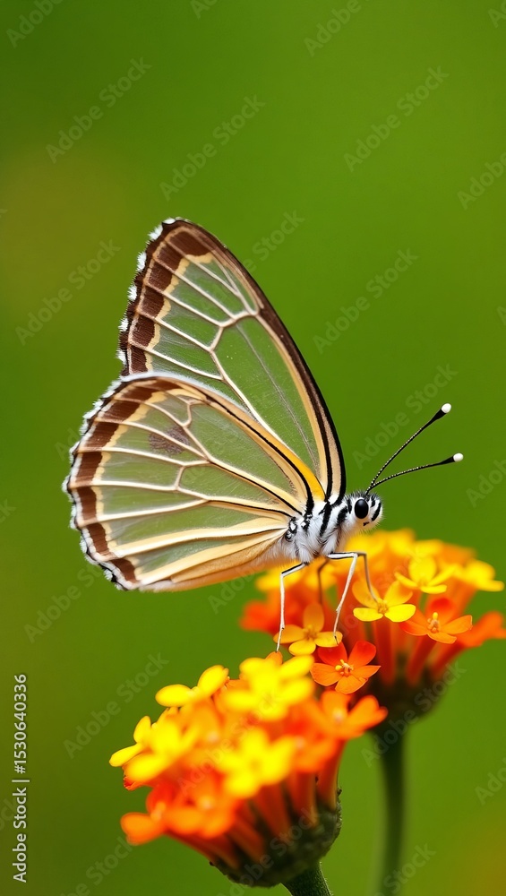 Fototapeta premium butterfly on flower