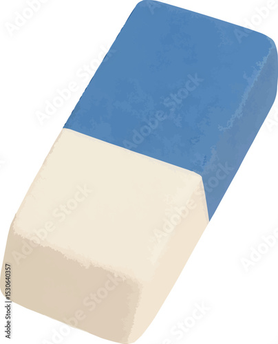 3d dual blue and white color eraser