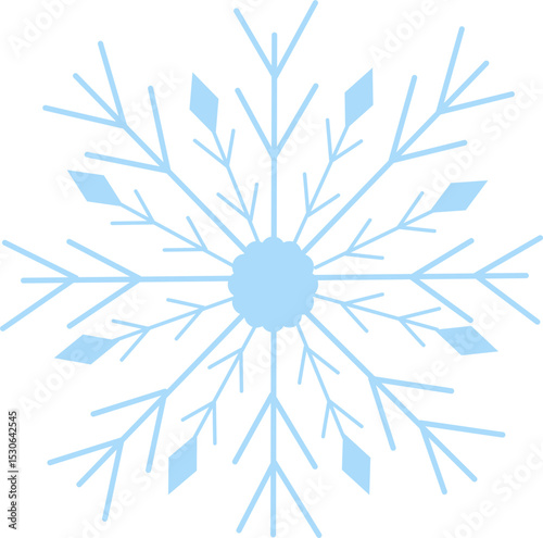 Blue snowflake 8