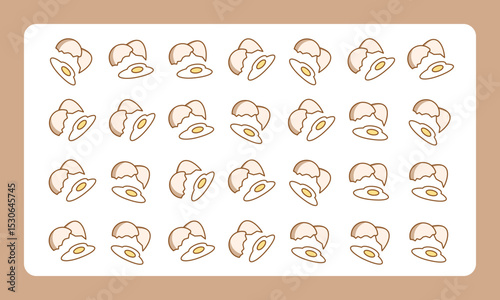 Eggshell Yolk Background