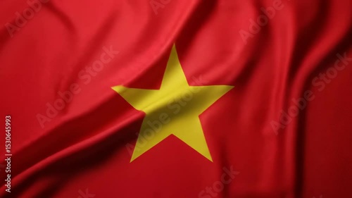 Vietnam waving flag background video