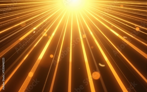 Golden radial lines creating a dynamic and shiny effect, perfect for modern design backgrounds. High quality