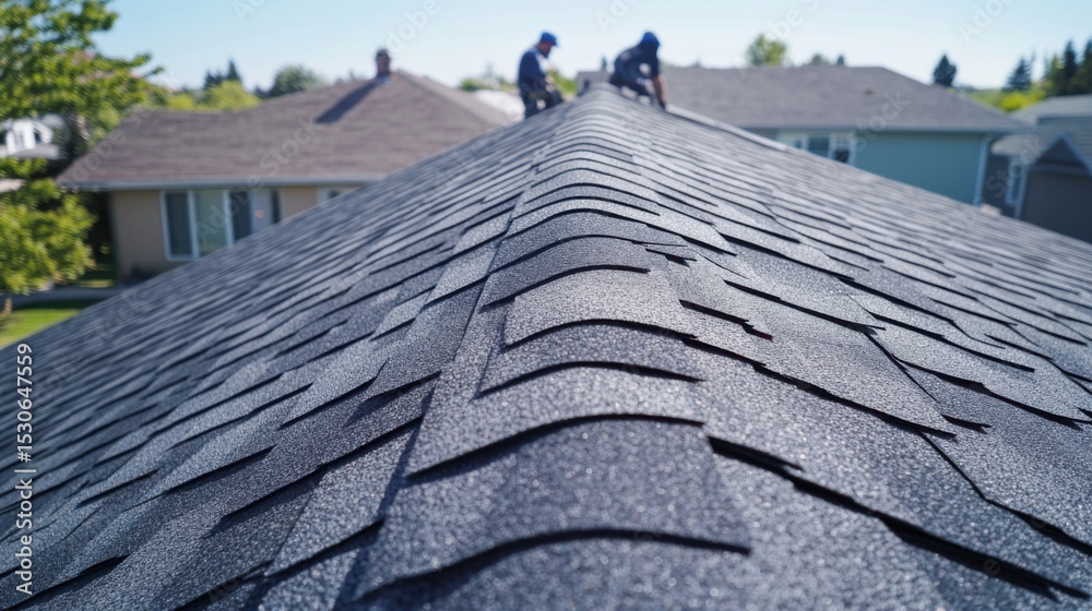 custom made wallpaper toronto digitalRoofers, installing roof, private house, close-up, roofing materials, shingles, construction crew, residential building, waterproofing, skilled labor, home renovation, hand tools, teamwork.