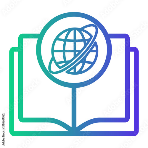 science fiction Line Gradient Icon