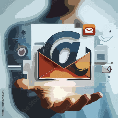 Modern Mail Symbol – Flat and Transparent